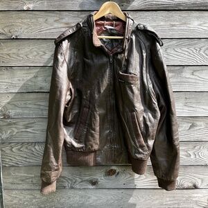 Vintage leather members only jacket